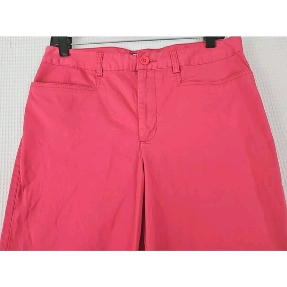Havana Jacks Cafe ~Woman Size 10~ Coral Pink Straight Rayon High Rise Crop Pants - Picture 5 of 9
